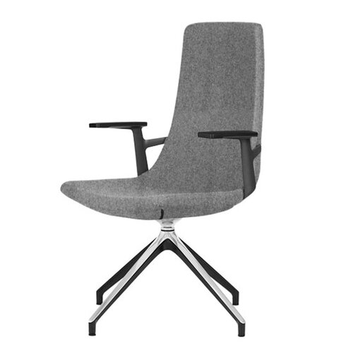 Meetingová stolička s vysokým komfortom sedenia aj pre dlhšie stretnutia.