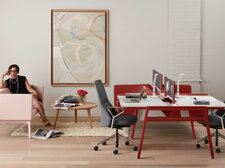 Moderný priestor s elegantným a funkčným nábytkom