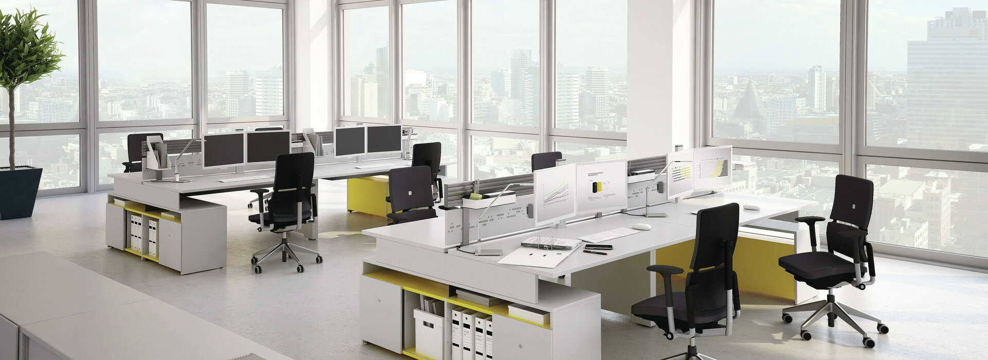 Pohodlná kancelárska stolička s aktívnou podporou a intuitívnymi nastavením.