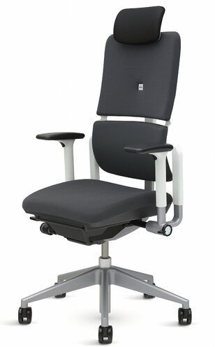Pracovná stolička PLEASE od spoločnosti Steelcase je navrhnutá pre podporu rôznych pracovných štýlov, zabezpečuje optimálnu podporu hrudnej a bedrovej časti chrbtice