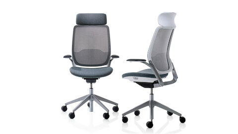 Sieťovinová chrbtová opierka je rozdelená do 5 zón, vďaka čomu operadlo ergonomickej stoličky poskytuje vysoký komfort, ktorý dopĺňa opierka na hlavu.